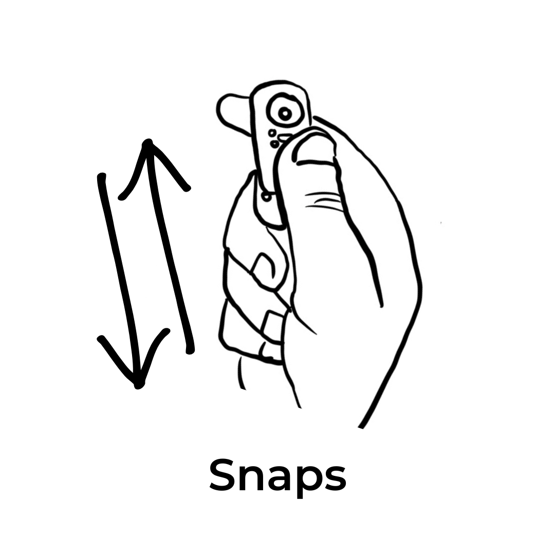 Slide the HootChaos around to snap